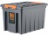 Контейнер особопрочный Rox Box PRO 70 (589х396х355 мм с крышкой и клипсами, на роликах, антрацит) купить в Ярославле