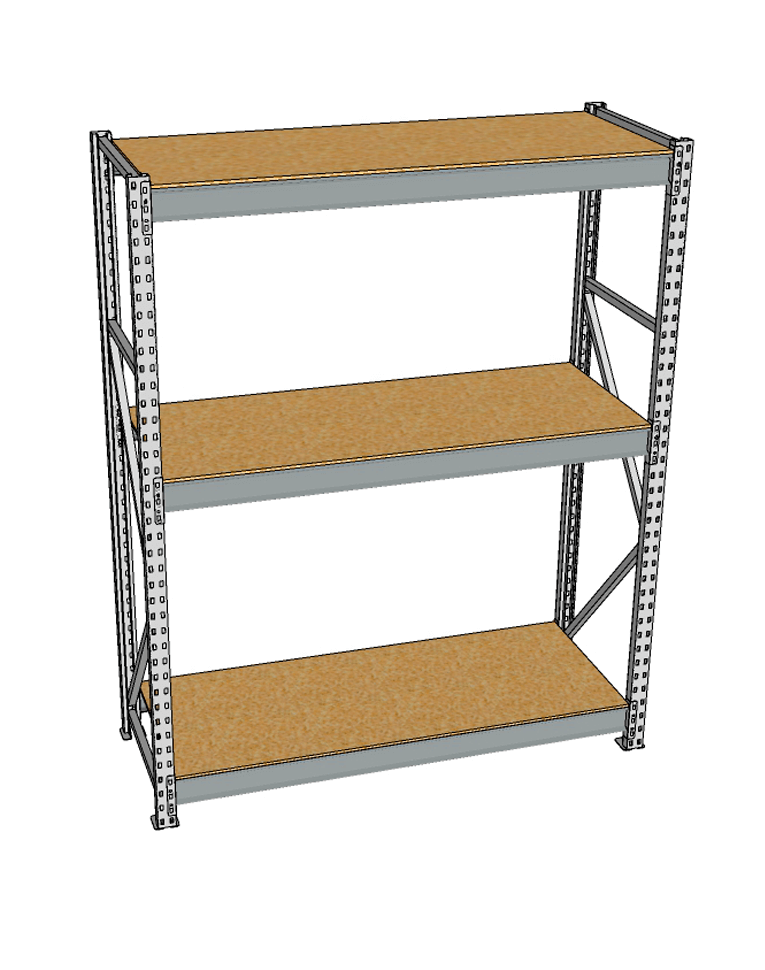 Стеллаж грузовой СГР 3000x1500x600 3 полки (ДСП) купить в Ярославле Стеллаж грузовой СГР 3000x1500x600 3 полки (ДСП) купить в Ярославле