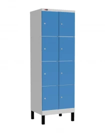 Шкаф-локер ДиКом УНО-324, корпус RAL 7038, двери RAL 5012, на ножках Шкаф-локер ДиКом УНО-324, корпус RAL 7038, двери RAL 5012, на ножках
