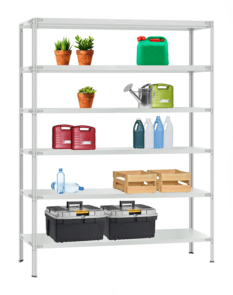 Стеллаж металлический Титан МС-900 1500x1000x500 6 полок купить в Ярославле Стеллаж металлический Титан МС-900 1500x1000x500 6 полок купить в Ярославле