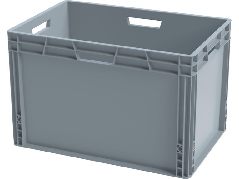 Ящик 600х400х320 сплошной, усиленное дно, цв. серый купить в Ярославле Ящик 600х400х320 сплошной, усиленное дно, цв. серый купить в Ярославле