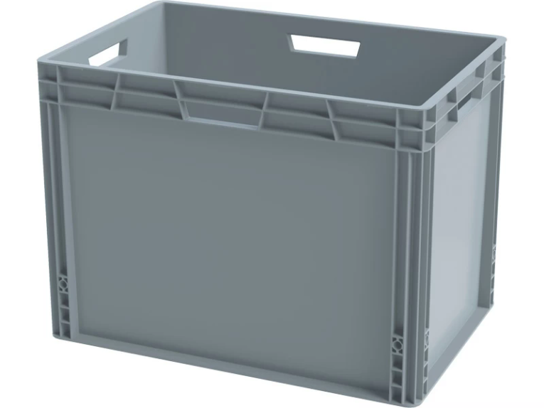Ящик 600х400х440 cплошной, усиленное дно, цв. серый купить в Ярославле Ящик 600х400х440 cплошной, усиленное дно, цв. серый купить в Ярославле