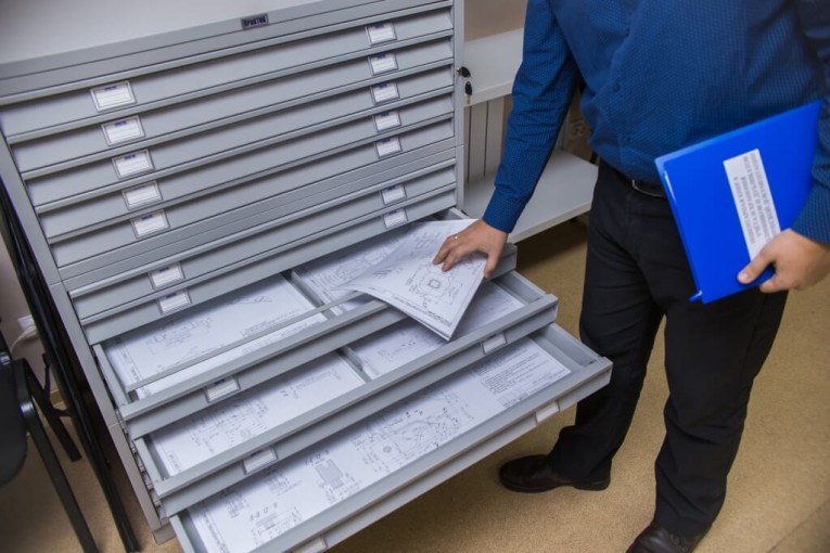 Картотека ПРАКТИК формат А1 для чертежей 10 ящиков Картотека ПРАКТИК формат А1 для чертежей 10 ящиков