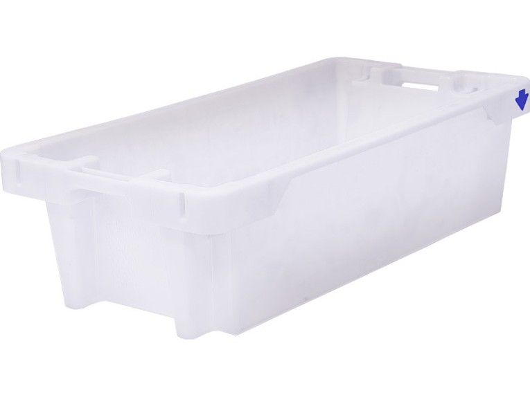 Ящик рыбный 800х400х225 конусный 25 кг/40 л с дренажными отверстиями белый 81651100 купить в Ярославле