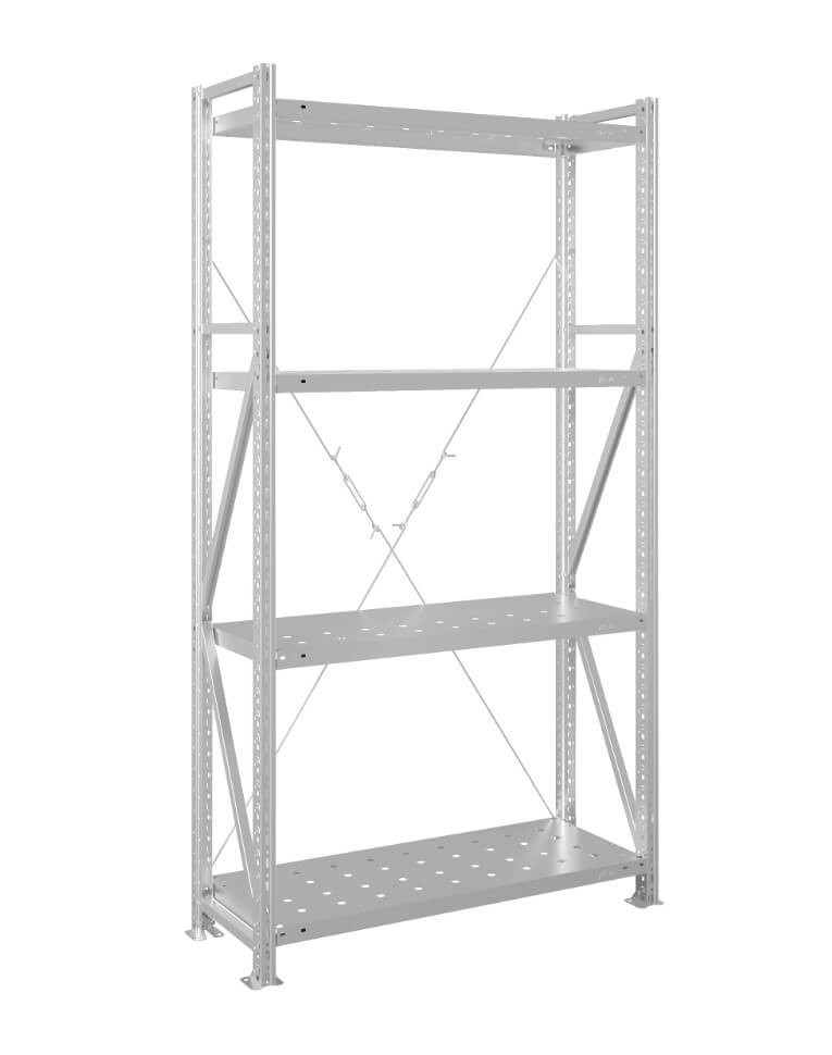 Стеллаж MS U 3000x700x400 4 полки (300 кг, перф) купить в Ярославле