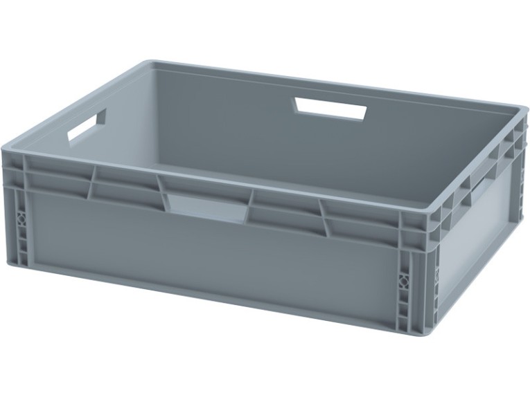 Ящик 800х600х220 сплошной, усиленное дно, цв. серый купить в Ярославле Ящик 800х600х220 сплошной, усиленное дно, цв. серый купить в Ярославле