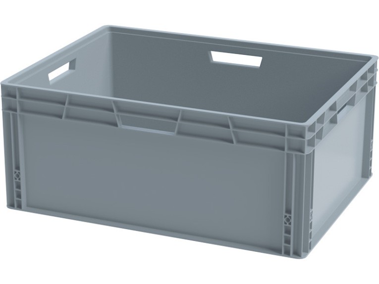 Ящик 800х600х340 сплошной, усиленное дно, цв. серый купить в Ярославле Ящик 800х600х340 сплошной, усиленное дно, цв. серый купить в Ярославле