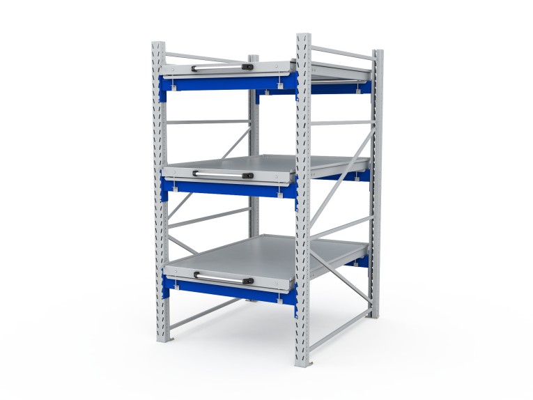 Стеллаж с выкатными платформами S-HEAVY 1000/900 (3 яруса хранения) купить в Ярославле Стеллаж с выкатными платформами S-HEAVY 1000/900 (3 яруса хранения) купить в Ярославле
