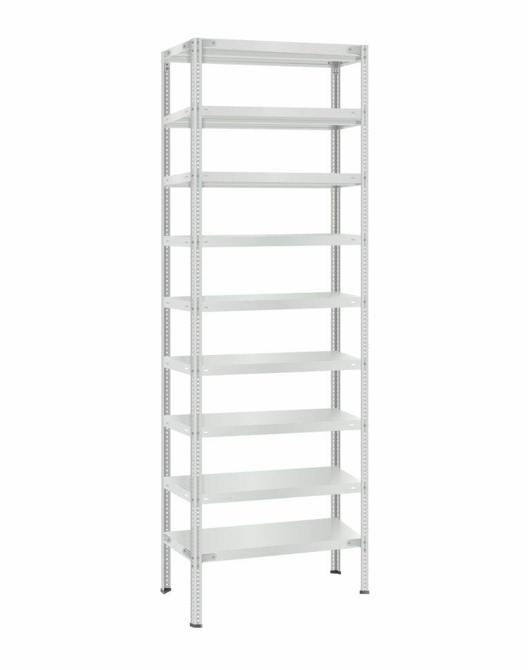 Стеллаж металлический Титан МС-500 2400х700х400 9 полок купить в Ярославле