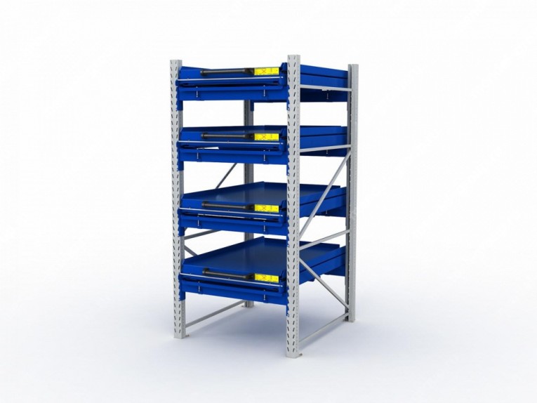 Стеллаж с выкатными платформами S-HEAVY 1000/900 (4 яруса хранения) купить в Ярославле Стеллаж с выкатными платформами S-HEAVY 1000/900 (4 яруса хранения) купить в Ярославле