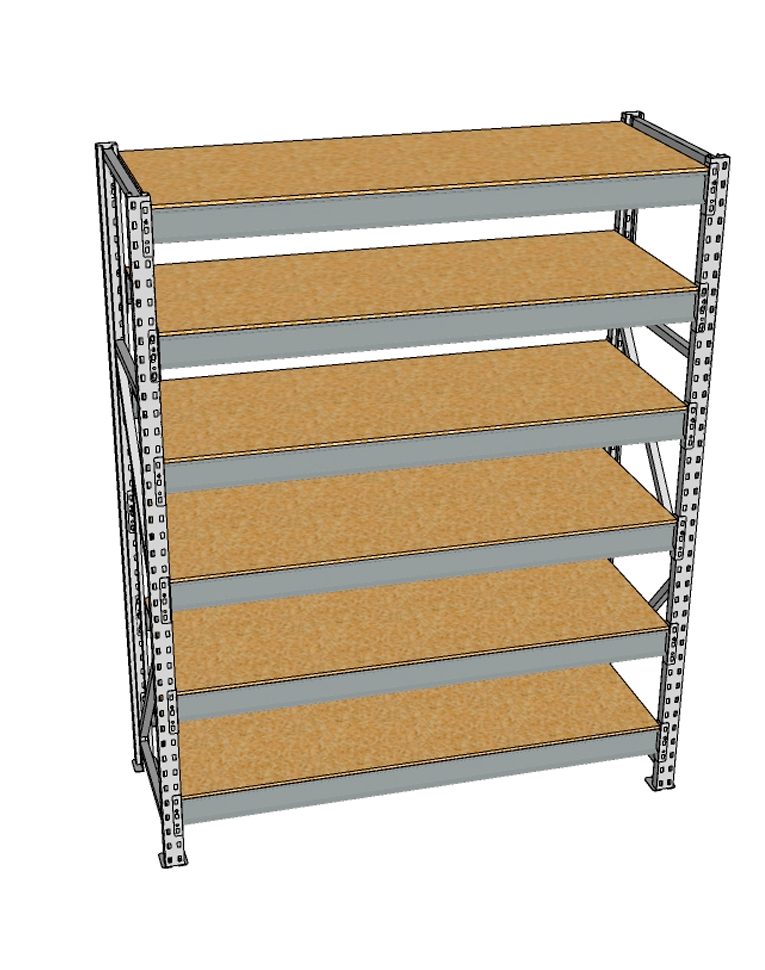 Стеллаж грузовой СГР 2000x900x400 6 полок (ДСП) купить в Ярославле Стеллаж грузовой СГР 2000x900x400 6 полок (ДСП) купить в Ярославле