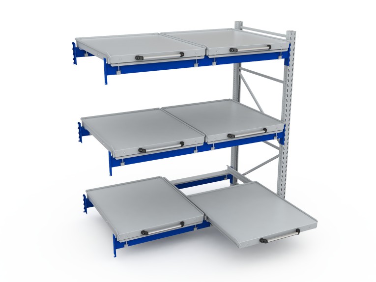 Стеллаж с выкатными платформами S-HEAVY 500 (3 яруса хранения) купить в Ярославле Стеллаж с выкатными платформами S-HEAVY 500 (3 яруса хранения) купить в Ярославле