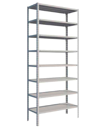 Стеллаж MS Strong 2550х700х400 8 полок купить в Ярославле