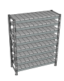 Стеллаж грузовой СГР 2500x900x1000 8 полок (металл)