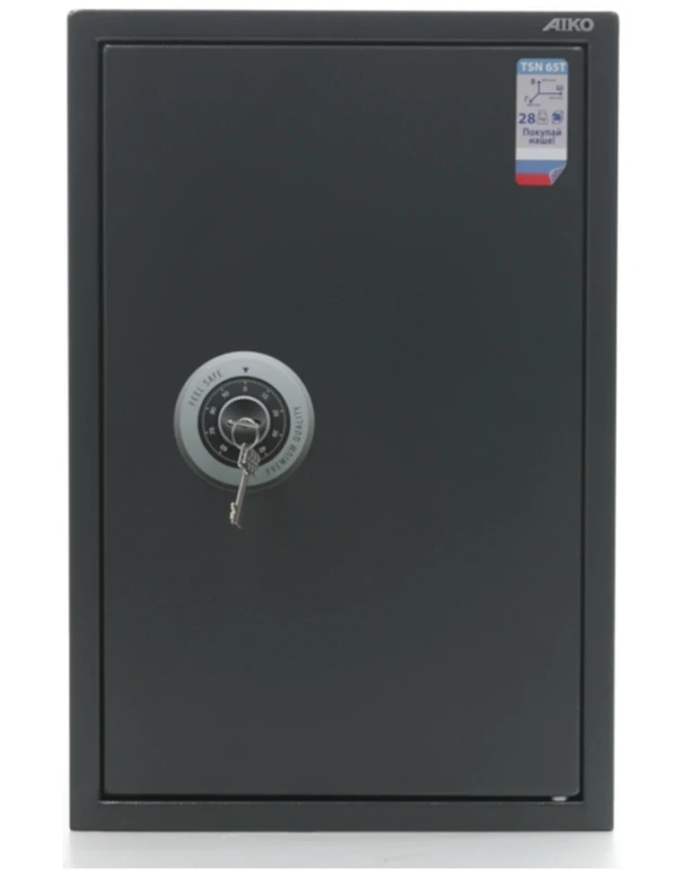 Офисный сейф Aiko TSN 65T KL, вид спереди Офисный сейф Aiko TSN 65T KL, вид спереди