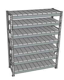 Стеллаж грузовой СГР 2000x1200x400 7 полок (металл) Стеллаж грузовой СГР 2000x1200x400 7 полок (металл)