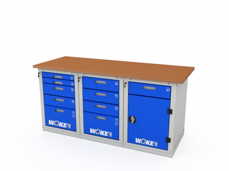 Верстак трехтумбовый WOKER PRO 3542.1800 купить в Ярославле Верстак трехтумбовый WOKER PRO 3542.1800 купить в Ярославле