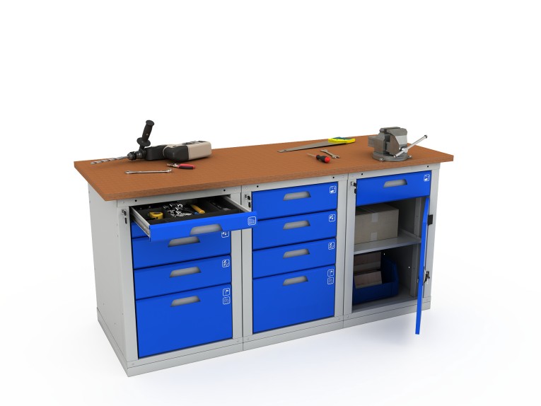 Верстак трехтумбовый WOKER PRO 3542.1800 купить в Ярославле Верстак трехтумбовый WOKER PRO 3542.1800 купить в Ярославле