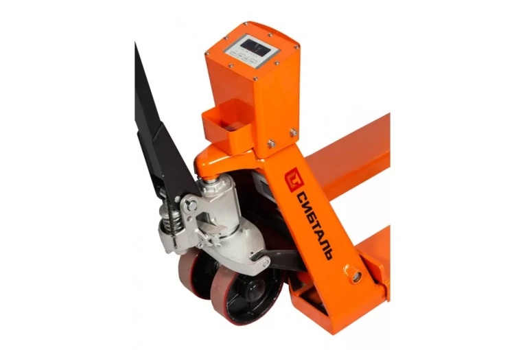 Гидравлическая тележка (рокла) ACR-ES c весами, 2,5 т, Вилы: 1150 Х 550, СибТаль, полиуретановые колеса купить в Ярославле