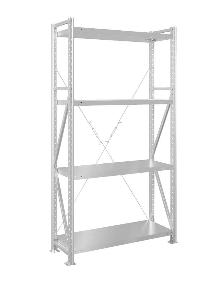 Стеллаж MS U 3000x1500x800 4 полки (250 кг, металл) купить в Ярославле