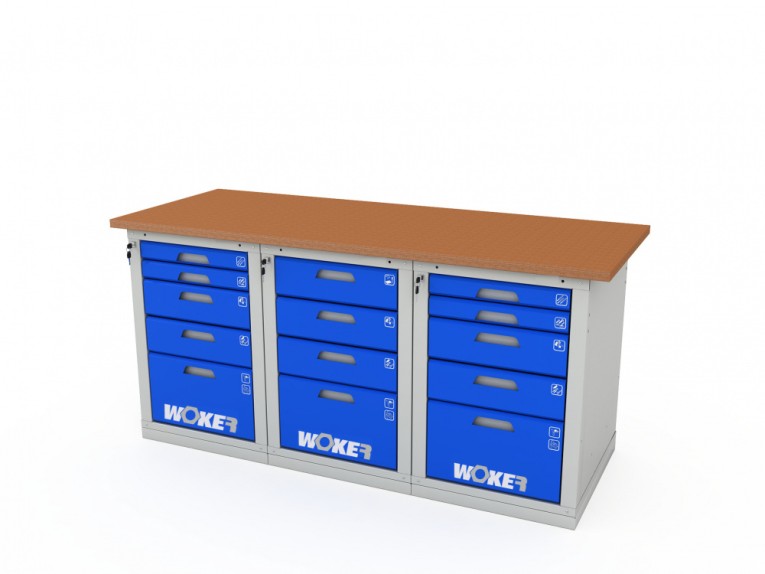 Верстак трехтумбовый WOKER PRO 3545.1800 купить в Ярославле